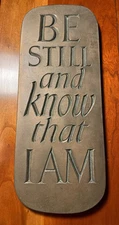 Wild Goose Studio Be Still & Know That I Am Bronze Plaque Irish Craft Ireland