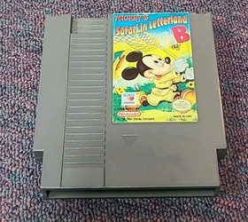 Mickey's Safari in Letterland (Nintendo) NES (Tested & Works!) Ships Immediately