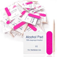 30 Pack Disposable Manicure Kit Individually Packed 3-Piece Mini Press on Nai...