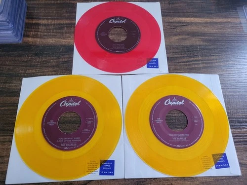 Lot The Beatles Jukebox Only Colored Vinyl 45 Rpm