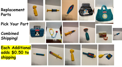 Fisher Price Doctor Medical Kit REPLACEMENT Parts & Pieces - U-pick One Part