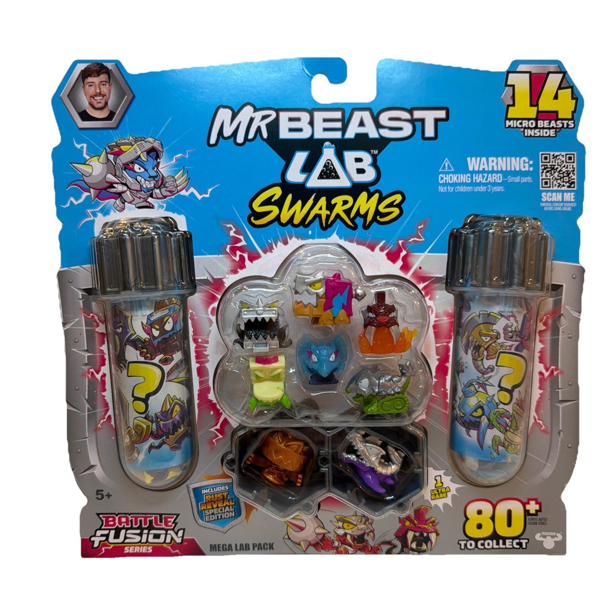 MrBeast NEW BATTLE FUSION SWARMS Mega Lab Pack Series 4 - Mr Beast