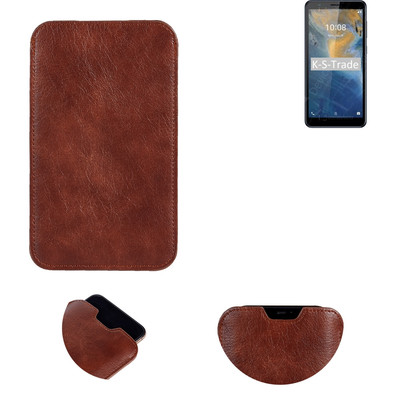 phone case for ZTE Blade A31 sleeve cover pouch brown UK