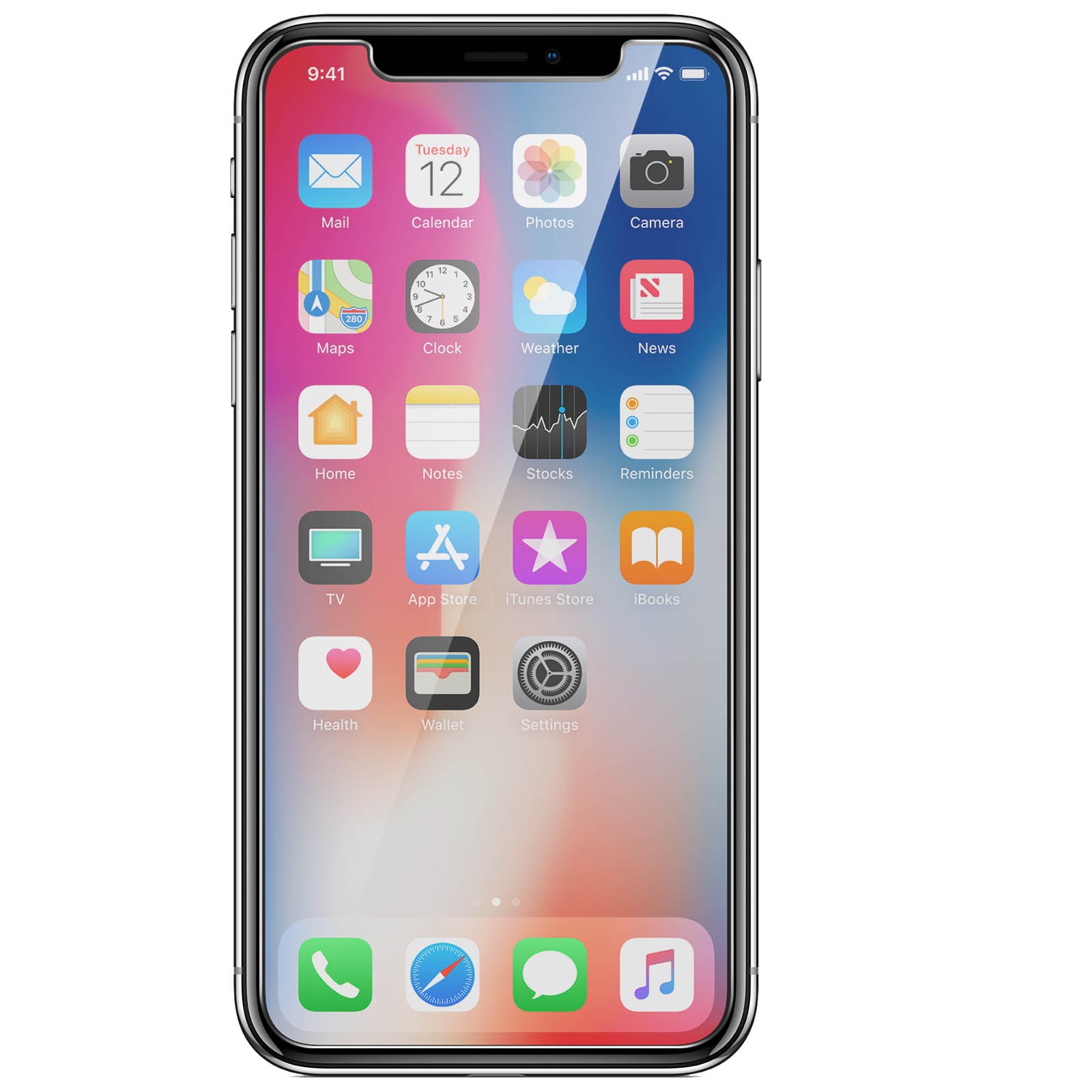Pellicule verre trempé iPhone X XS Akashi lot de 2