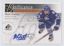 2011-12 SP Game Used Edition SIGnificance 32/50 Matt Frattin #SIG-FR Auto 1u6