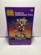 Vintage Halloween Spooky Tree Jaimy Kmart Pumpkin Time Ceramic Decoration 12"