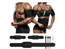 EMS Muscle Stimulator Toner Massager Fitness ABS Abdominal Trainer 12 Modes