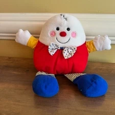 Dakin Humpty Dumpty Plush Stuffed Animal Toy Polka Dot Bow 1992