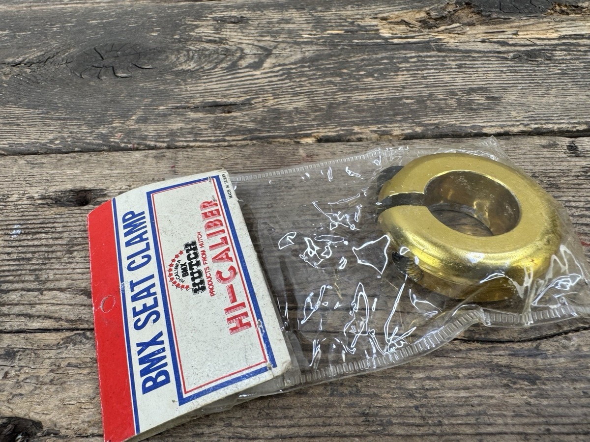 NOS Gold Hutch Bmx Seat Clamp Hi Caliber Vintage Old School 1” | eBay