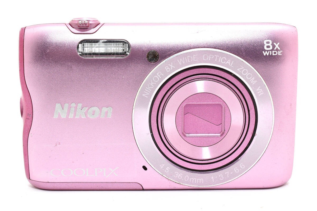 Nikon COOLPIX A300 Pink 20.0MP 8x Zoom Digital Camera From Japan