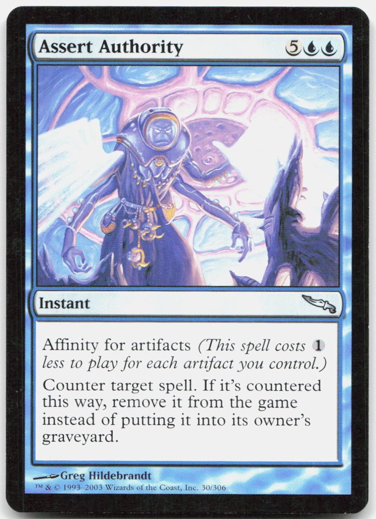 Assert Authority 30 Uncommon Mirrodin Magic: The Gathering Lightly Played