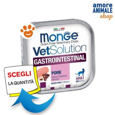 Monge Cat Vetsolution Gastrointestinal Nassfutter Für Katzen Schale 100 g