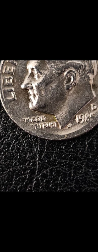 Rare Error 1985 D Roosevelt Silver Dime Coin - Image 3 of 4