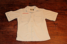Boy Scouts of America BSA Youth Shirt Tan Medium Vented Poly Microfiber No Patch