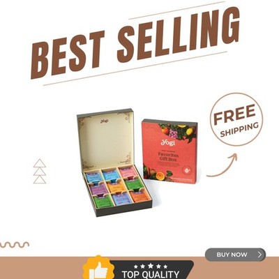 Delicious Organic Tea Sampler with 45 Bags - Perfect Gift Box for Tea Lovers