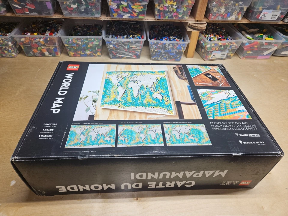 NEW Unopened Sealed LEGO World Map 31203 Gift Ready with 11,695 Pieces FAST Ship - Image 2 of 2