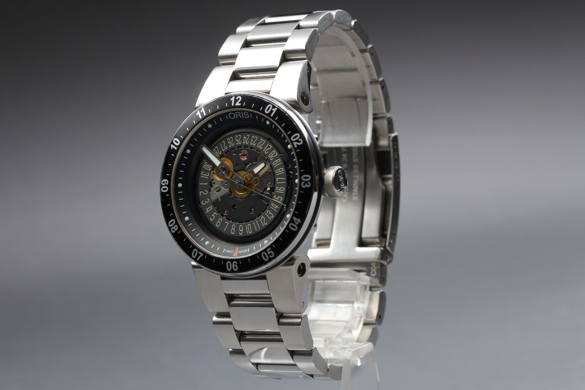 N MINT BOX] ORIS Williams F1 Team 733-7613 Skeleton Engine