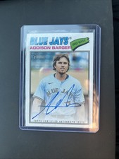 ADDISON BARGER AUTO 🔥2026 Heritage ON CARD Color Match #ROA-AB. 🔥Blue Jays