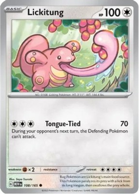 Lickitung - 108/165 - Common - Lightly Played