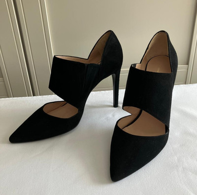 Pedro del Hierro Pumps Gr. 39 | Schwarz | NEU | 10,5 cm Absatz Wildlederimitat