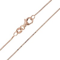 Cavill Damen Halskette 80Cm 925 Silber RoséVergoldet Venezianer Echtschmuck