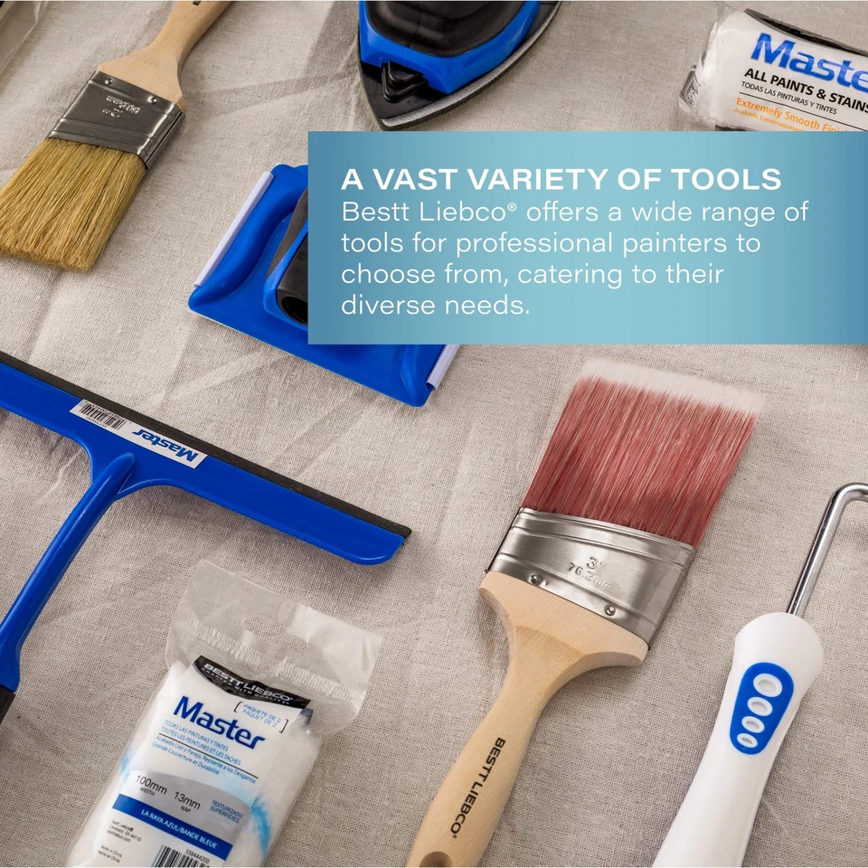 559437600 Master Mini rodillo tejido blanco no burbujeante, paquete de 6, 4 pulgadas x 3/8 pulgadas Foto 3 de 4