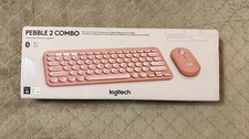 Logitech Pebble 2 Combo Wireless Keyboard/Mouse Bundle - Tonal Rose, English