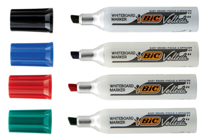 BIC Whiteboard Marker Velleda 1781 Keilspitze 4er Etui