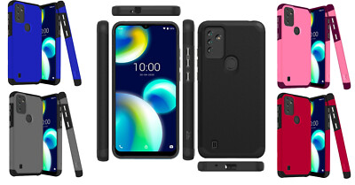 Tempered Glass / Shockproof Tough Hybrid Cover Phone Case FOR Wiko Voix U616AT