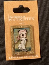 DISNEY WDW THE MUSEUM OF PIN-TIQUITIES MINNIE IN PINK PINKIE PIN ON CARD LE 500
