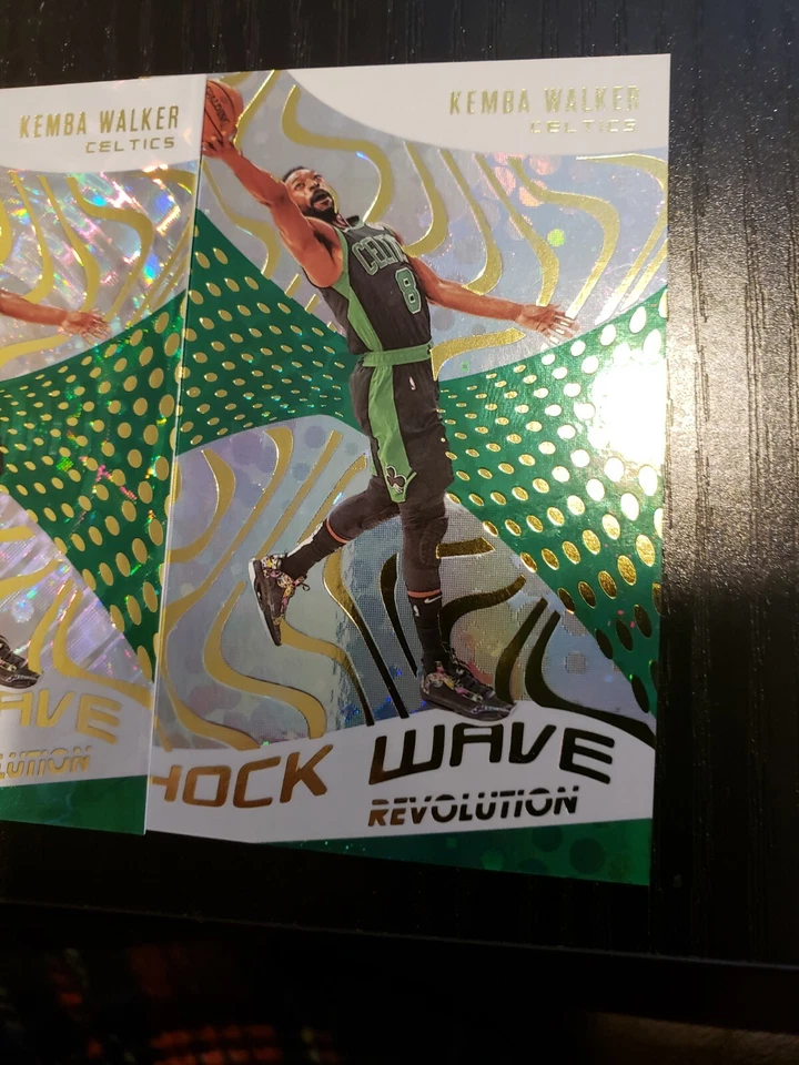 2020-21 Panini Revolution Kemba Walker Shock Wave 2 LOT 1 FRACTAL 1 REG. No. 10 - Image 3 of 4