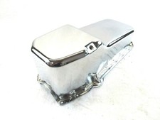 1955-79 Sbc Chevy 350 Stock Steel Oil Pan Driver Side Dip Chrome E44021c