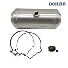 8 Gallons Fuel Tank/ Gas Tank Cente Fill 1/4" NPT Outlet  10" x24" Aluminum Spun