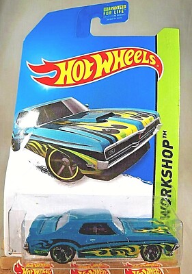 2014 Hot Wheels #219 HW Workshop-Heat Fleet '69 MERCURY COUGAR ELIMINATOR Teal