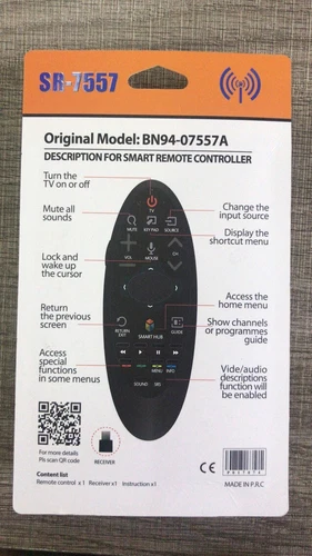 Neu SR-7557 für Samsung LCD TV Audio Sound Touch RF Fernbedienung BN94-07557A - Bild 11 von 11