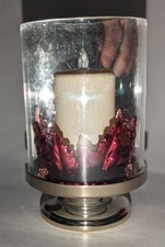 Bath & Body Works PILLAR CANDLE WITH LEAVES NIGHTLIGHT Wallflower Plug NEW RARE