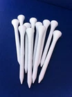 100 White wooden JL Golf tees 69 / 70mm long (2 3/4") *NEW*