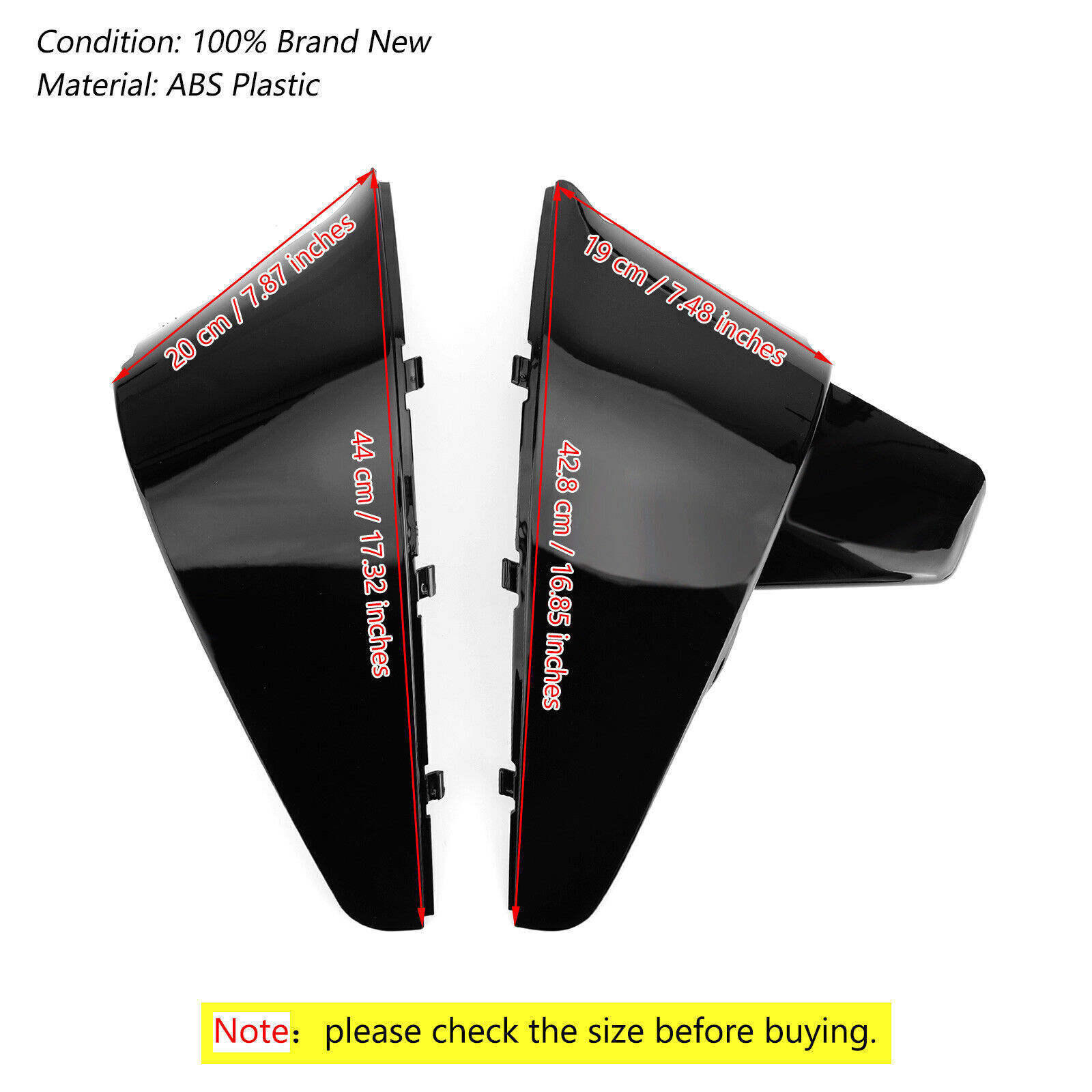 Parafango Anteriore In ABS Per Moto Honda Shadow VT600 VLX 600, Leggero E Resistente, Facile Da Installare - Protezione Anti-Fango E Stile Aggressivo