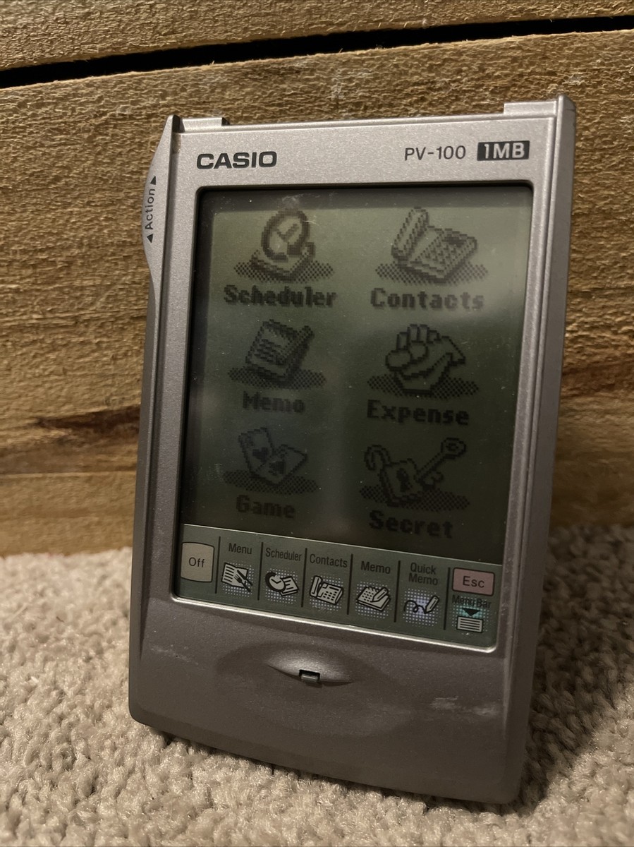 Casio PV-100 Pocket Viewer Vintage 1MB Made In Japan Free Shipping