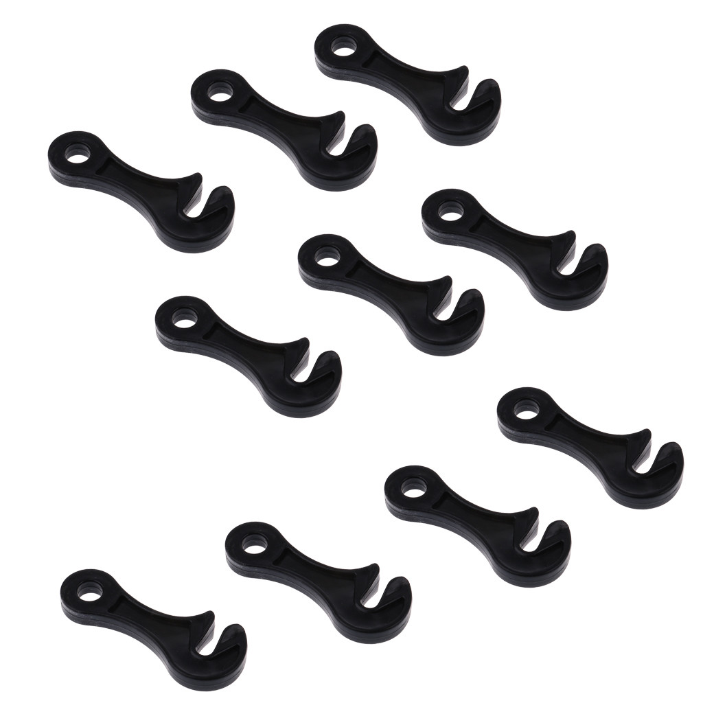 10pcs Plastic Tent Awning Cord Rope Fastener Guy Line Tensioners eBay