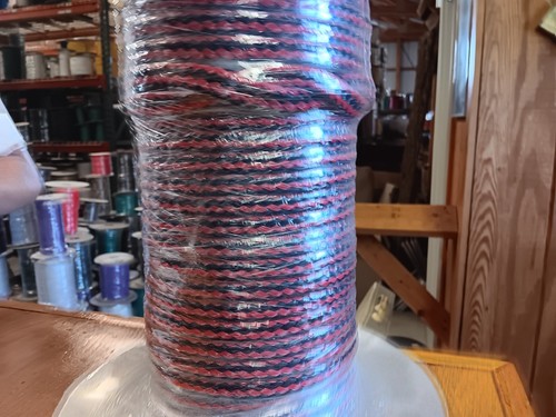 10 mm x 165 ft. 16 Strand Hollow Braid Polyethylene Rope Spool. Black ...