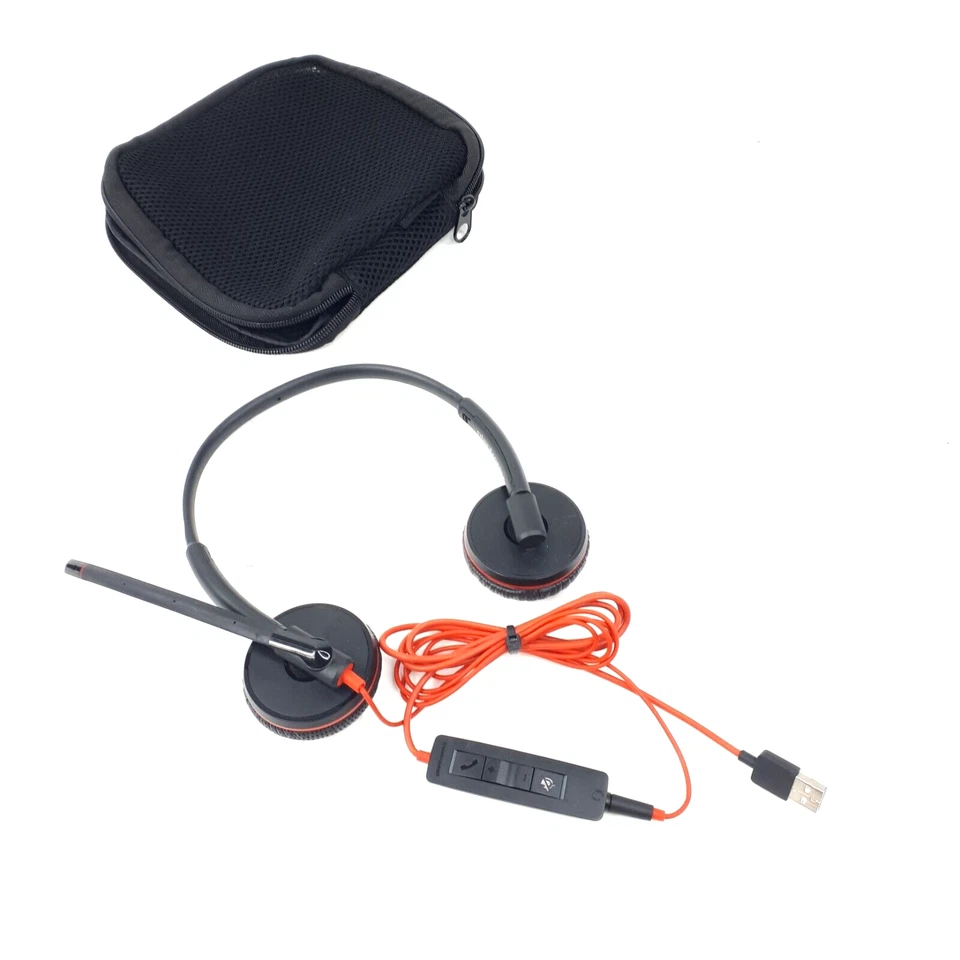 Plantronics C3225T Dual Headset C3200 Detachable USB Adapter Case Lot 10 E5053 - Image 2 of 4