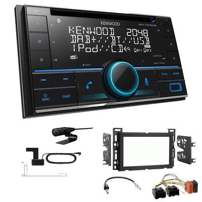 Kenwood DPX-7300DAB Autoradio Bluetooth DAB+ für Chevrolet HHR 2006-2010 schwarz
