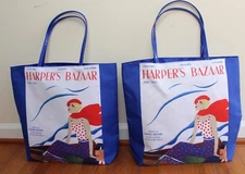 LOT Of 2  Estee Lauder Harper's Bazaar LARGE Tote Bag NEW