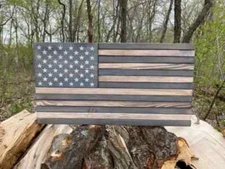 White Washed Wood, Rustic Décor, Camping Flags, Camping Signs, Rustic American