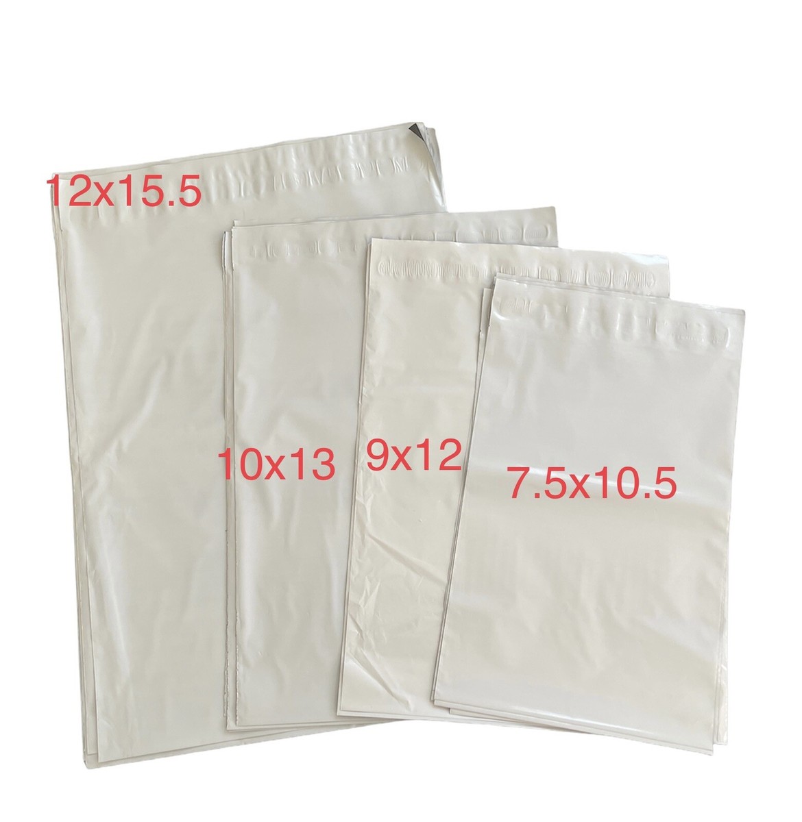 100 Pack 10x13 Self-Seal Poly Mailers - Tear-Resistant Waterproof Shipping Envelopes
