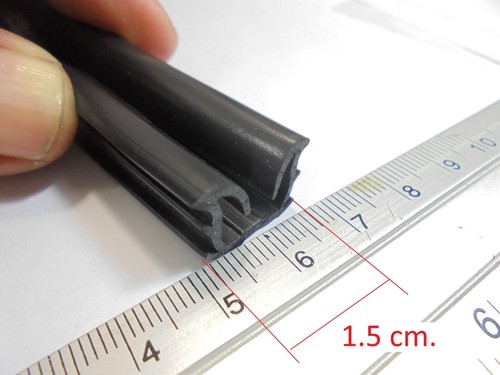 FOR MAZDA B2200 1987-93 92 WINDOW GLASS RUN CHANNEL FELT CHECK SIZE 19x12mm. - Picture 4 of 14