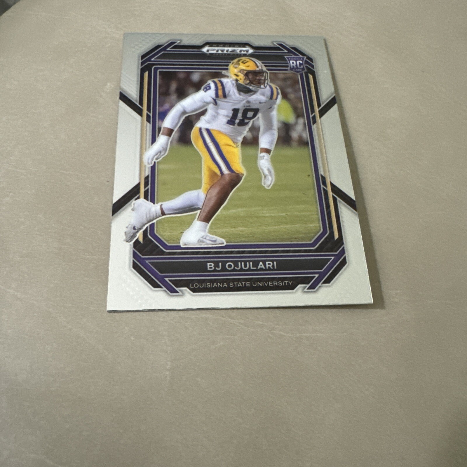 BJ Ojulari 2023 Panini Prizm Draft Picks Rookie #165 LSU