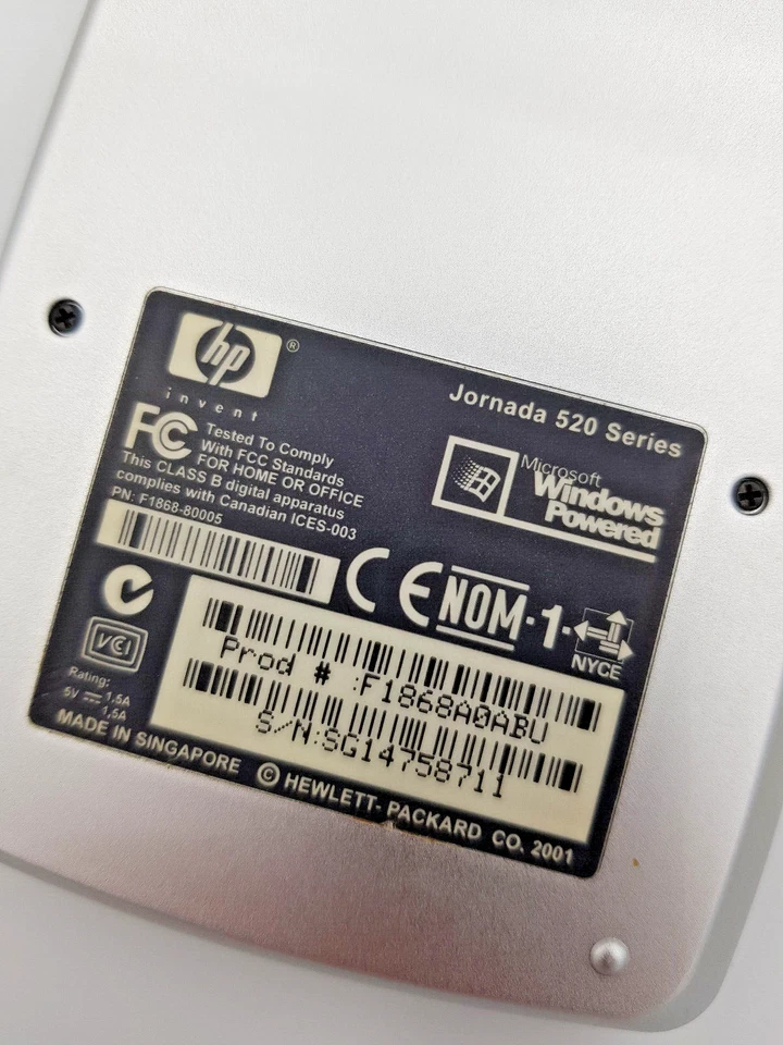 HP Jornada 525 Color Pocket PC PDA Windows Mobile Personal Digital Assistant Vtg - Image 4 of 4