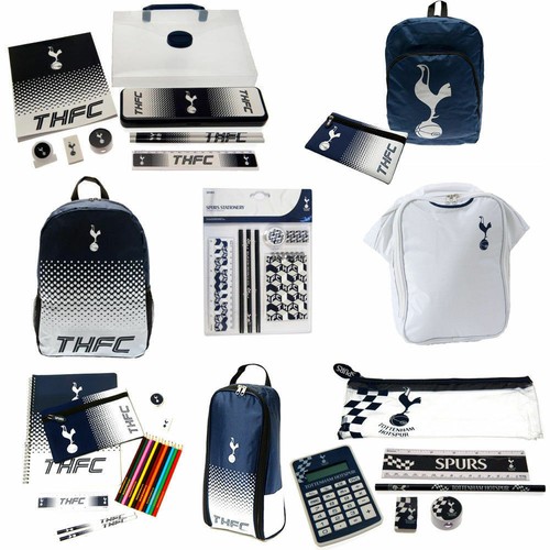 Tottenham Hotspur School Gym Bag Backpack Boot Bag  Stationery Sets - Afbeelding 1 van 13